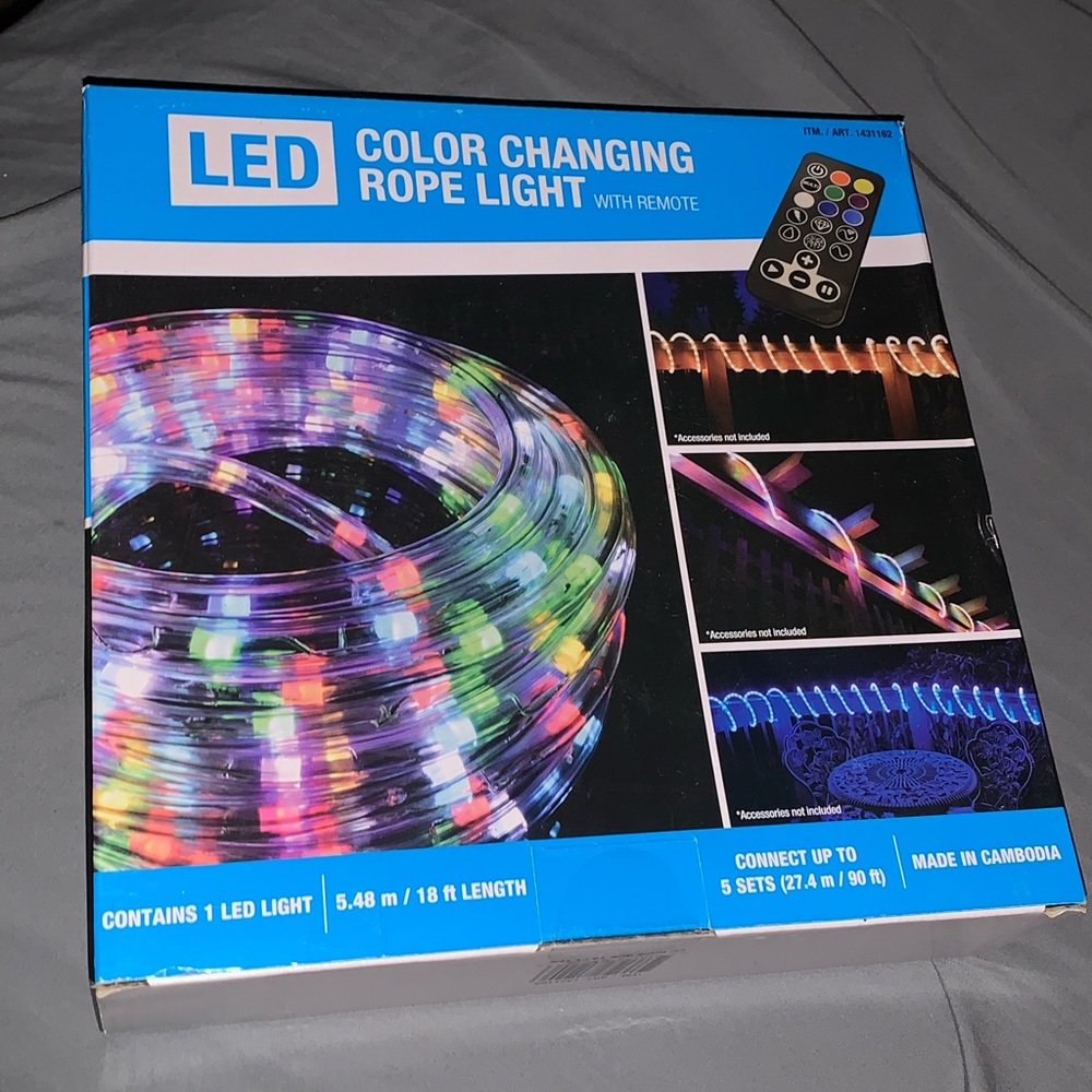 LED Color Changing Rope light W/ Remote
